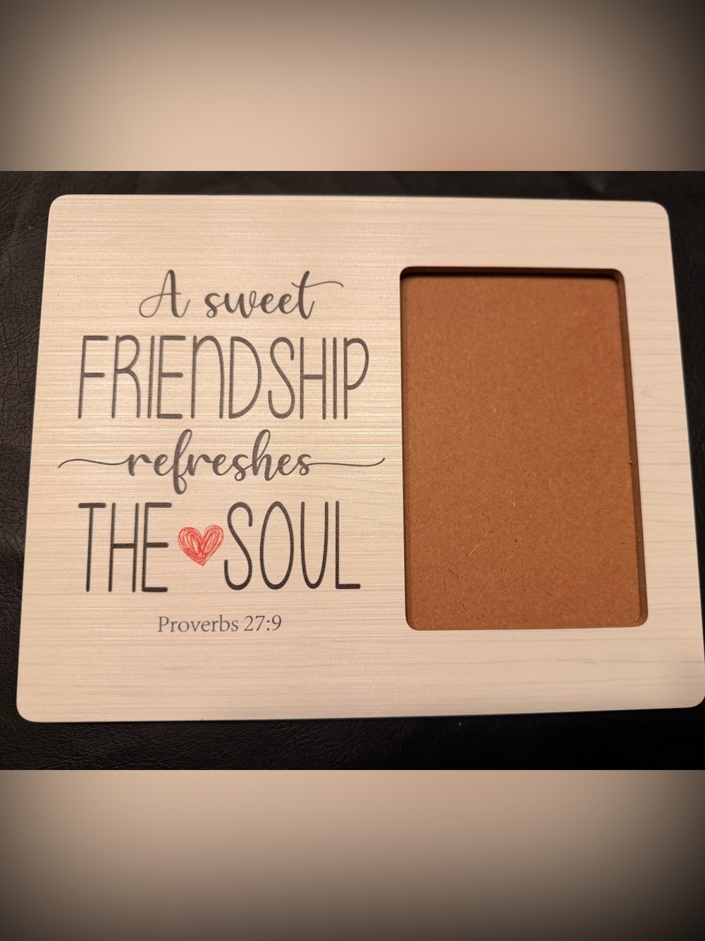 New-Christian friendship wood A Sweet Friendship refreshes the soul photo frame